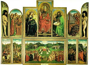 Picture of "The Ghent Altarpiece - open" by Van Eyck