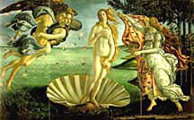 Picture of "Birth of Venus" by Boticelli