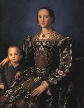 Picture of "Eleonora of Toledo with Her Son" by Bronzino