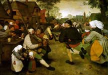 Picture of "Peasant Dance" by Brughel