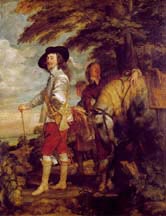 Picture of "Charles I After the Hunt" 1635 by Van Dyck