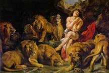 Picture of "Daniel in the Lion Den" 1615 by Rubens