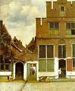 Picture of "Delft Street Scene" 1658 by Vermeer
