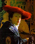 Picture of "Girl with Red Hat" 1665 by Vermeer