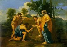 Picture of "The Shepherds of Arcadia" by Poussin