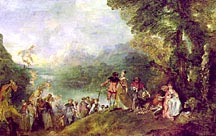 Picture of "Embarkation" by Watteau
