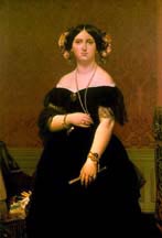 Picture of "Madame de Moitessier" by Ingres