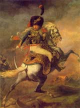 Picture of "Officer of the Imperial Guard Charging" by Gericault