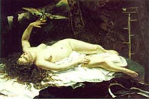 Picture of "Woman with Parrot" by Courbet