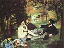 Picture of "Luncheon on the Grass" by Manet