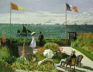 Picture of "Terrace at Sainte-Adresse" by Monet