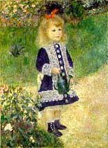 Picture of "A Girl with a Watering Can" by Renoir