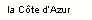 Text Box: la Cte dAzur