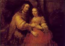 Picture of "The Jewish Bride" 1666 by Rembrandt
