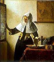 Picture of "Young Woman with an Ewer" 1671 by Vermeer