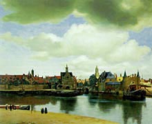 Picture of "View of Delft" 1660 by Vermeer