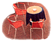 cafe table graphic