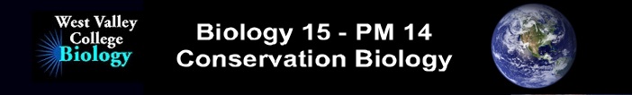 Biology 15/ PM 14 - Conservation Biology